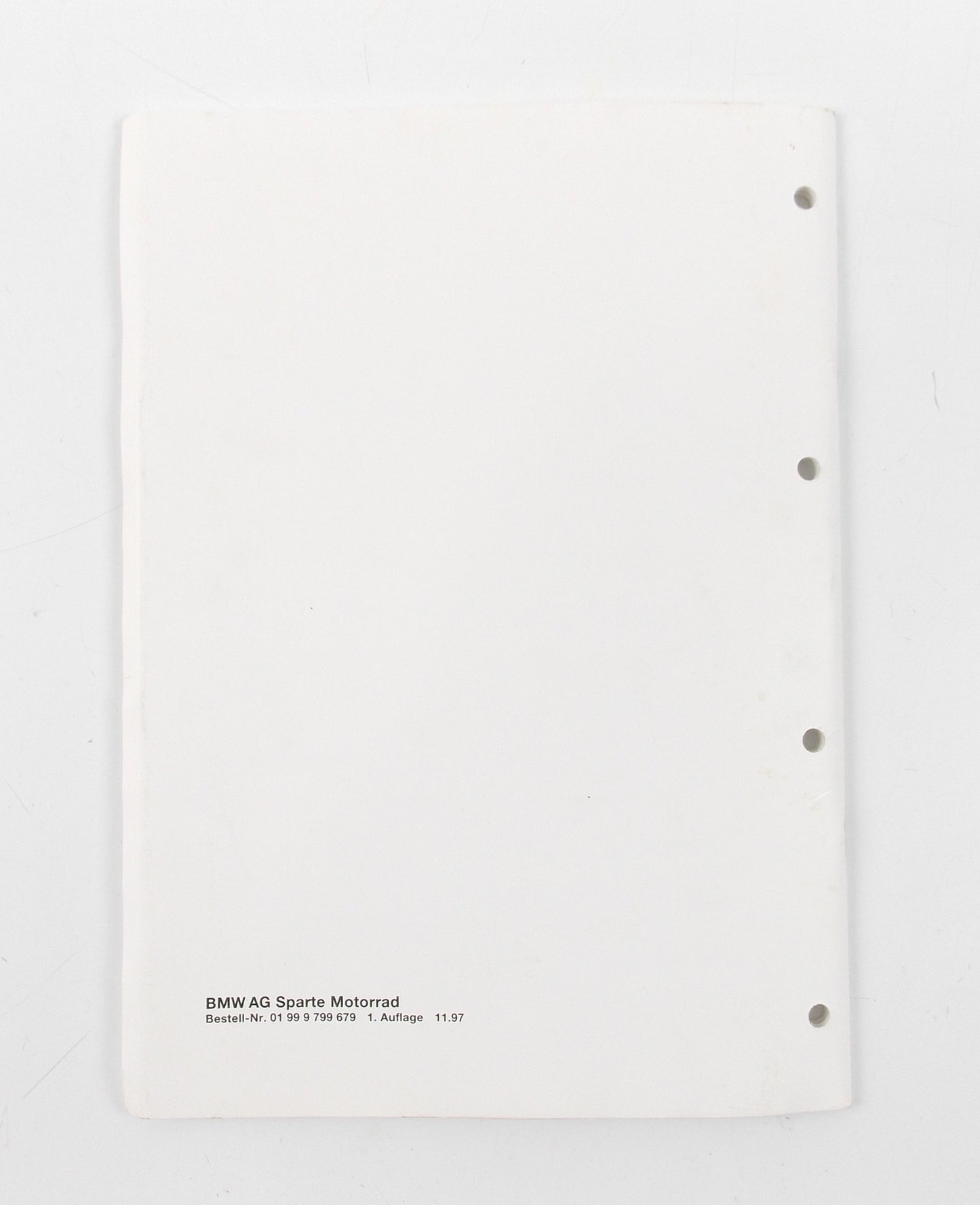 BMW 1997 R 1200 ELECTRICAL CIRCUIT DIAGRAMS MANUAL BOOK SCHEMATIC 01999799679 - MotoRaider