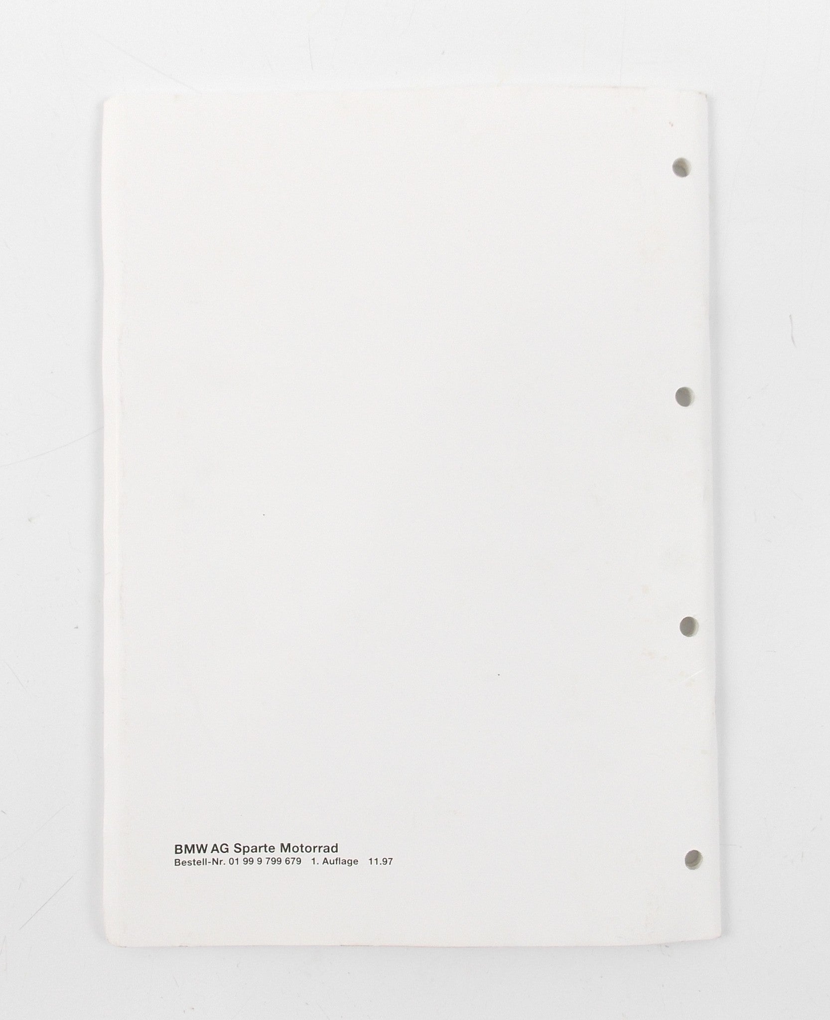 BMW 1997 R 1200 ELECTRICAL CIRCUIT DIAGRAMS MANUAL BOOK SCHEMATIC 01999799679 - MotoRaider