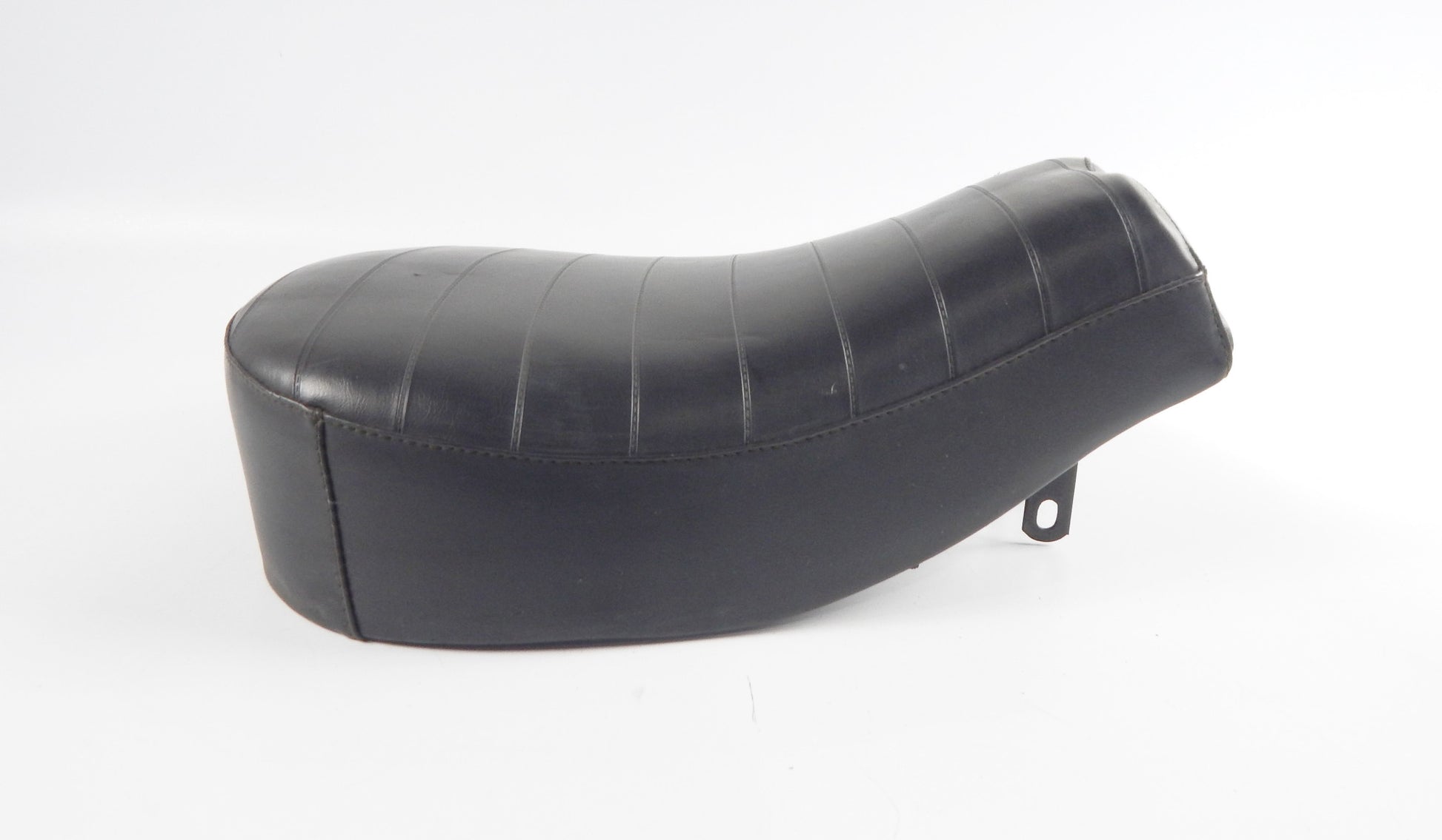 NISA SADDLE SEAT BLACK L=16" W=10" MORINI GARELLI BENELLI GUZZI MV VINTAGE ITALY - MotoRaider