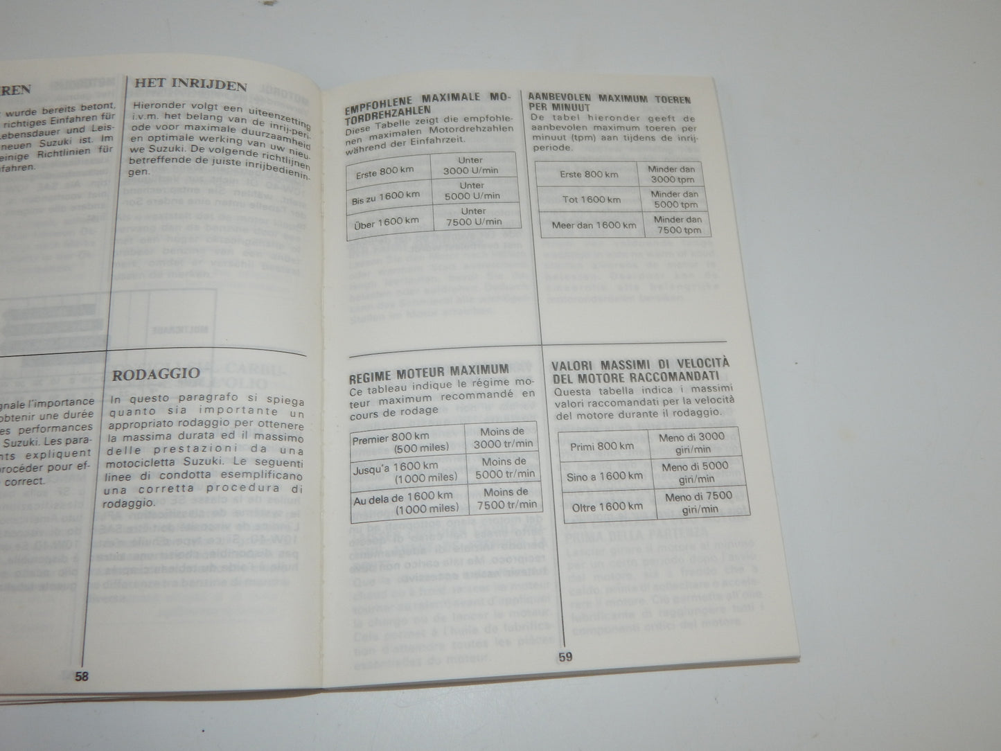 1992 SUZUKI DR650-RSE USER OWNER MANUAL BOOK 99011-12D63-022 MULTI LANGUAGE - MotoRaider