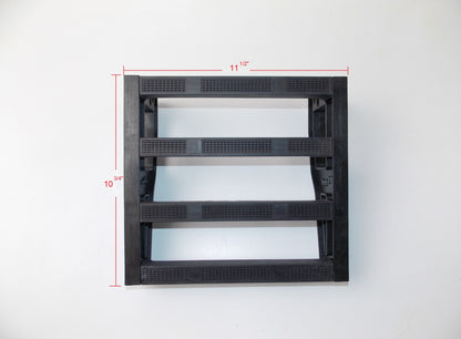 ELITE TOP CASE LUGGAGE PLASTIC CARRIER PLASTIC RACK 11.50"x10.75" YAMAHA TT600 - MotoRaider