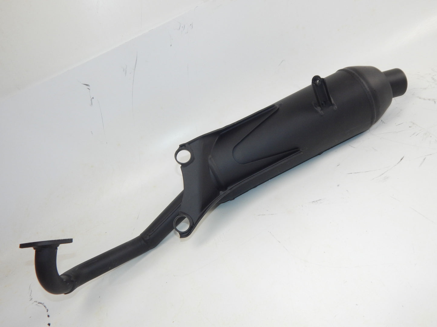 OEM NOS 1997-2000 SUZUKI KATANA 50 SCOOTER BLACK EXHAUST MUFFLER PIPE *35E7* - MotoRaider
