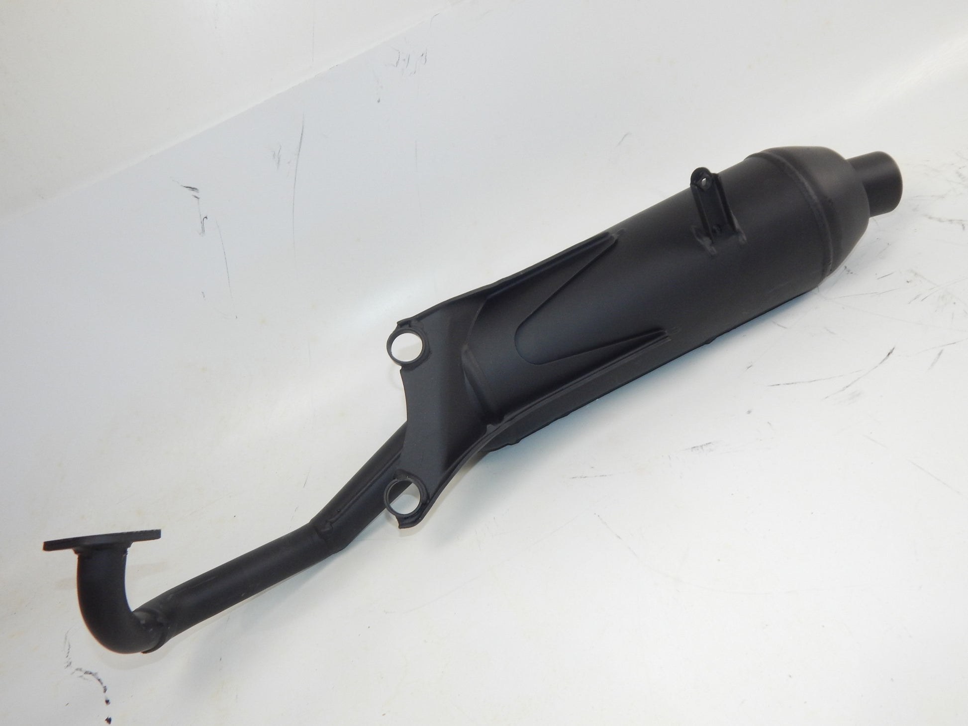 OEM NOS 1997-2000 SUZUKI KATANA 50 SCOOTER BLACK EXHAUST MUFFLER PIPE *35E7* - MotoRaider