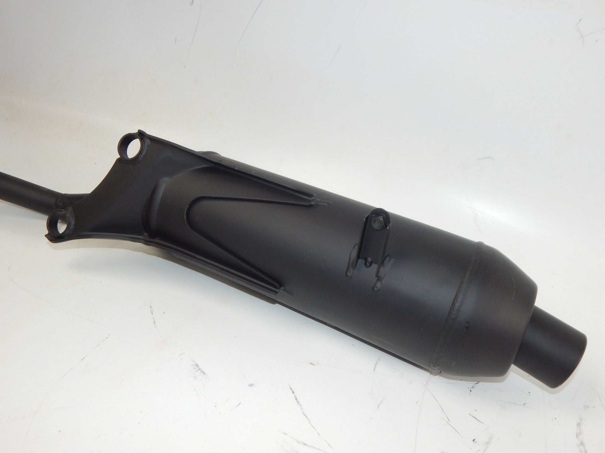 OEM NOS 1997-2000 SUZUKI KATANA 50 SCOOTER BLACK EXHAUST MUFFLER PIPE *35E7* - MotoRaider