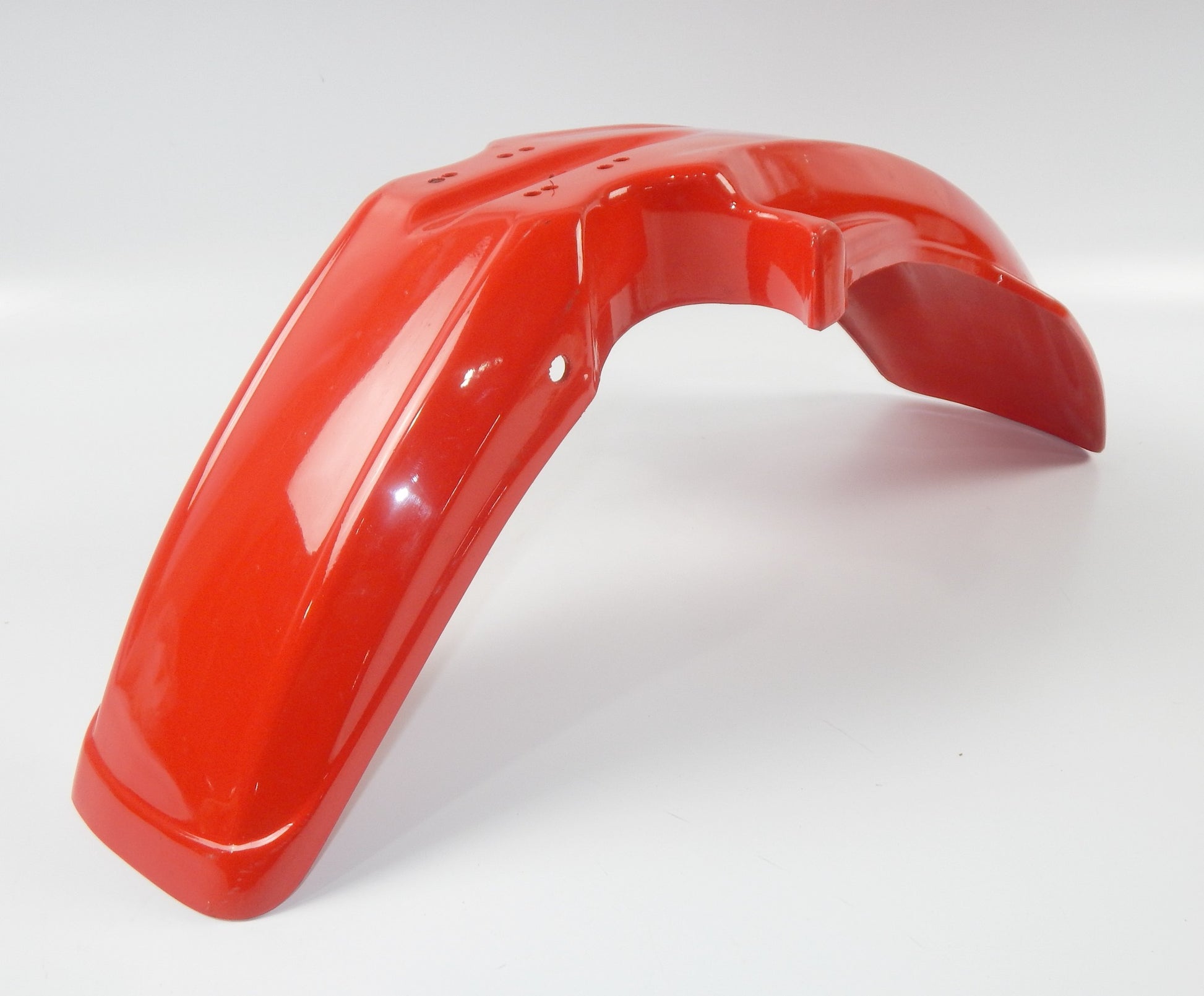 1980's MORINI CAMEL 501 ENDURO FRONT FENDER MUD GUARD RED PLASTIC VINTAGE ITALY - MotoRaider