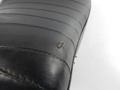 NISA SADDLE SEAT BLACK L=16" W=10" MORINI GARELLI BENELLI GUZZI MV VINTAGE ITALY - MotoRaider