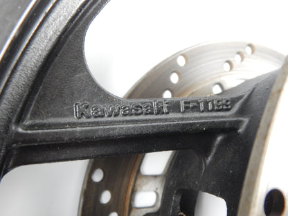 1986-1987 KAWASAKI GPX 750 RIM TIRE METZELLER FRONT WHEEL+BRAKE DISCS ROTOR - MotoRaider
