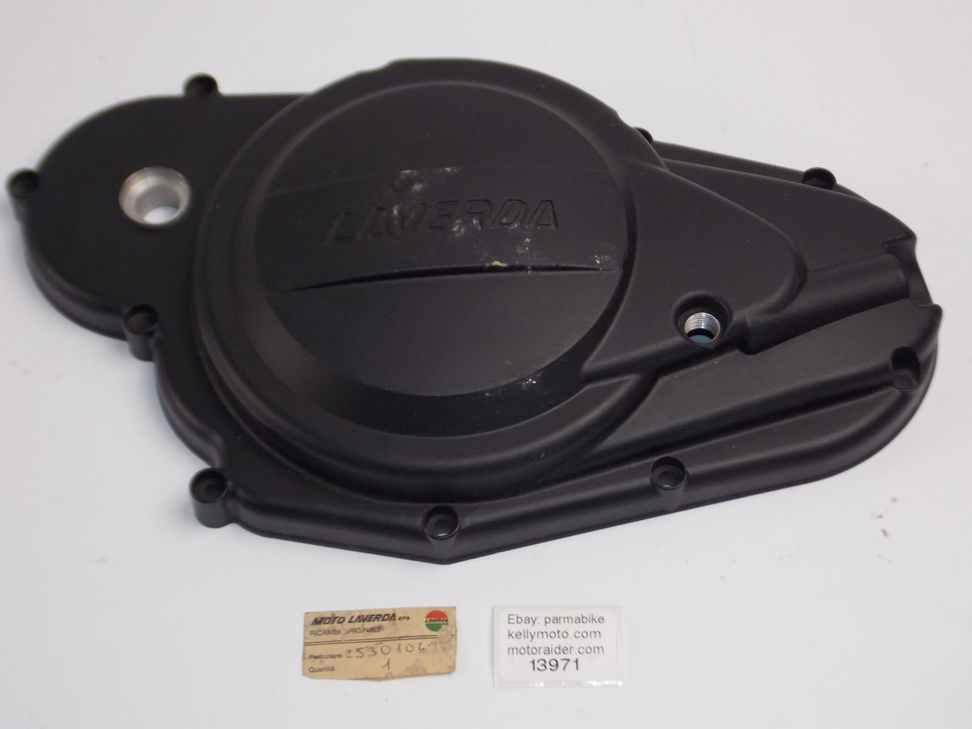 NOS OEM 1984 LAVERDA LB 125 ENGINE STRADA SPORT CUSTOM CLUTCH COVER 25301045 - MotoRaider