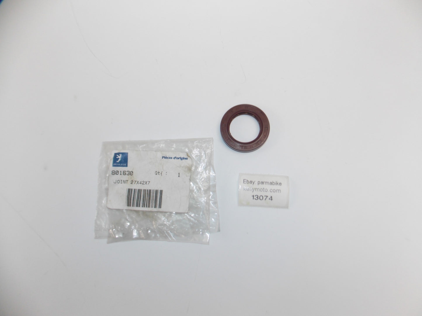 OEM PEUGEOT 2018 TWEET 125 / TWEET 50 A X CRANKCASE OIL SEAL 27X42X7 # 801630 - MotoRaider