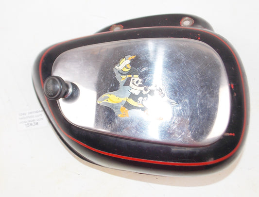 1972 MORINI CORSARO 125 RIGHT CHASSIS FRAME SIDE COVER+SCREW PANEL TOOL BOX - MotoRaider