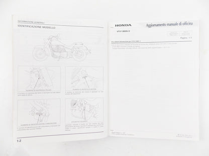 HONDA VTX1300S3 WORKSHOP MANUAL REPAIR MECHANICAL SERVICE BOOK ITALIAN - MotoRaider