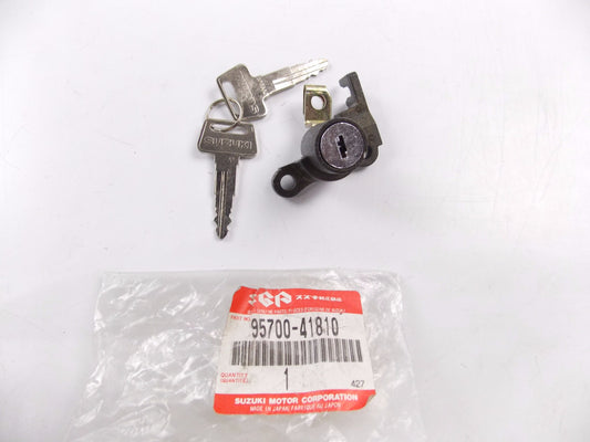 NOS OEM SUZUKI 1995-2000 BURGMAN 125 LOCK SET SEAT NO.2 95700-41810-000 - MotoRaider