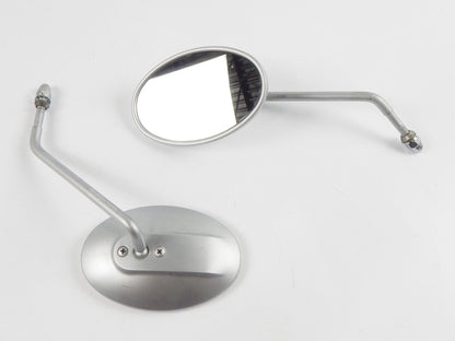 OEM HARLEY-DAVISON LEFT RIGHT REAR VIEW OVAL MIRROR SET 000031 - MotoRaider