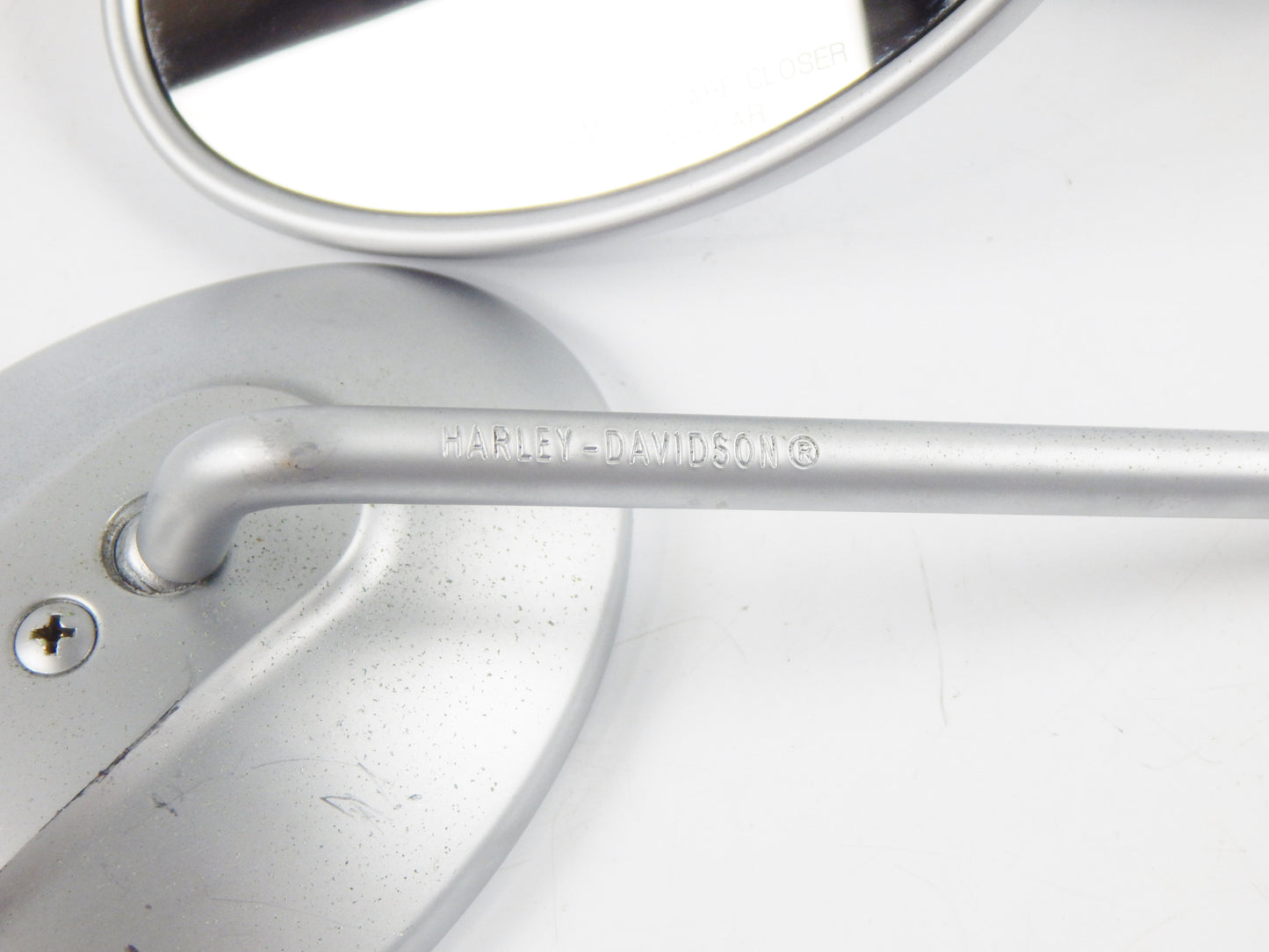 OEM HARLEY-DAVISON LEFT RIGHT REAR VIEW OVAL MIRROR SET 000031 - MotoRaider
