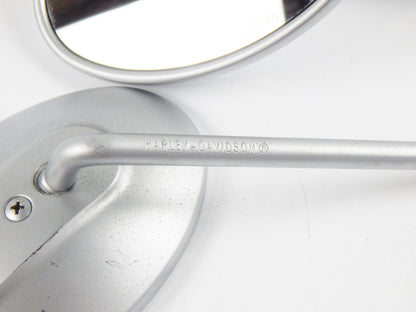 OEM HARLEY-DAVISON LEFT RIGHT REAR VIEW OVAL MIRROR SET 000031 - MotoRaider