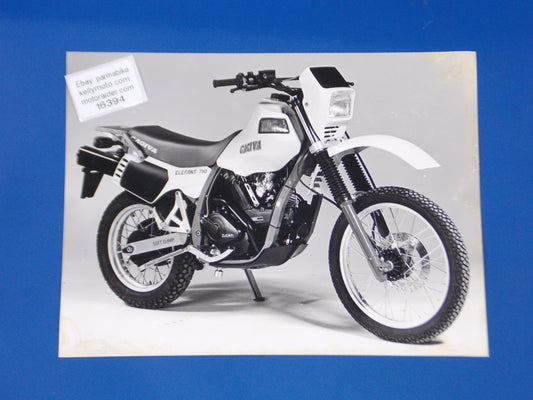 CAGIVA ELEFANT 750 ORIGINAL DEALER BW PHOTO VINTAGE BROCHURE 7x9.5" ITALY - MotoRaider