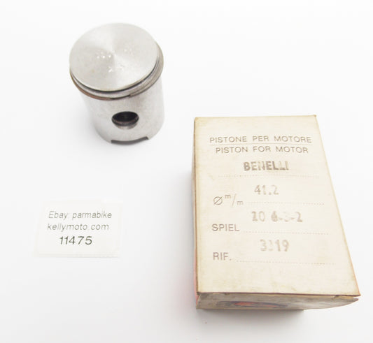 NOS ASSO WERKE 3319 PISTON + RING D. 41.2 mm BENELLI MINI BIKE 20-6-3-2 - MotoRaider