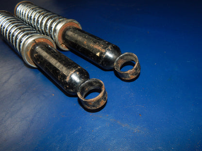 1pr VINTAGE MOTORCYCLE REAR SHOCKS SUSPENSION L=13.5" GILERA MORINI SACHS HONDA - MotoRaider