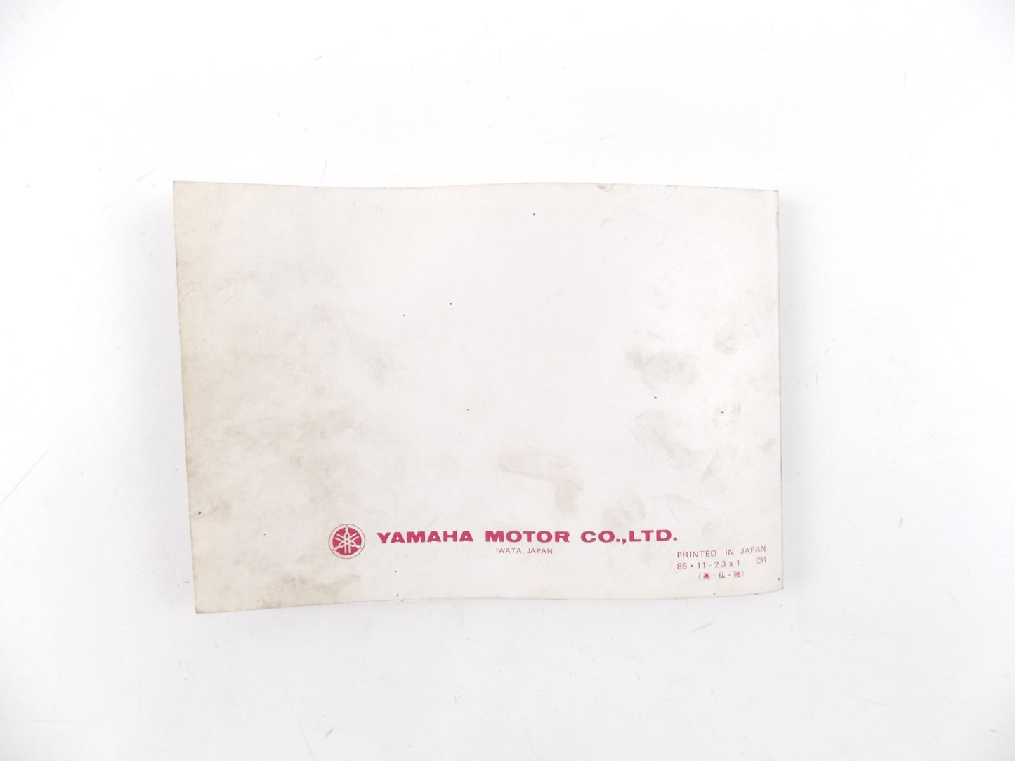 1980's YAMAHA FZ750 OWNER USER MANUAL BOOK ENGLISH ITALIAN GERMAN 1TV-28199-80 - MotoRaider