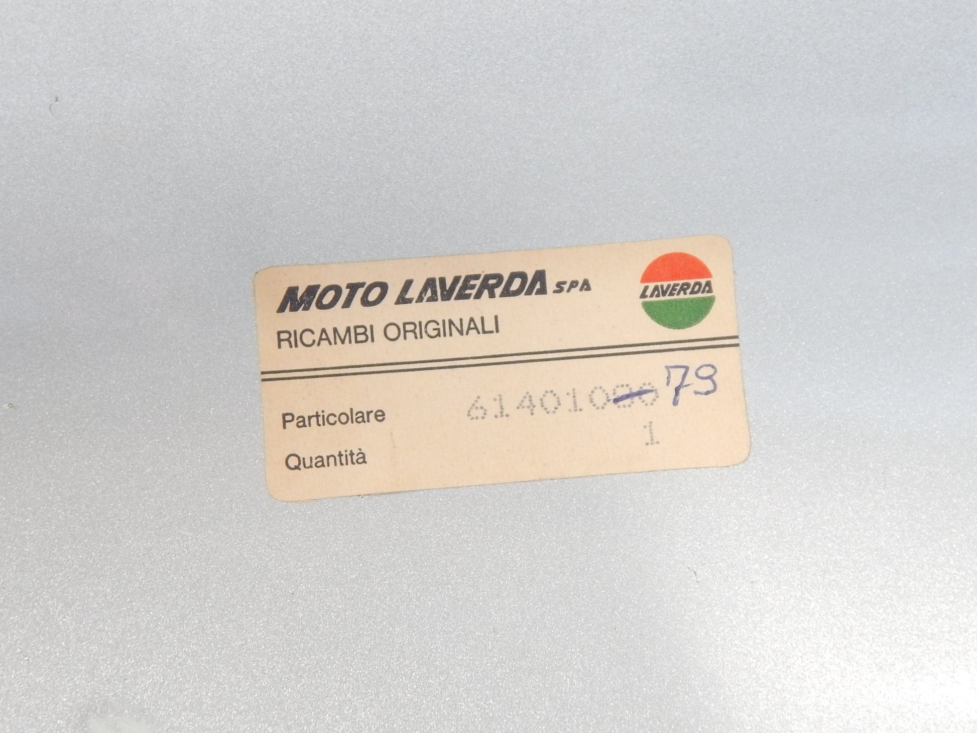 OEM VINTAGE LAVERDA ZUNDAPP MUD GUARD FRONT FENDER L=32' 61401079 SILVER - MotoRaider