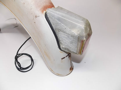 1968 KTM COMET 50CC REAR FENDER MUD GUARD MUDDER WITH LIGHT TAILLIGHT - MotoRaider