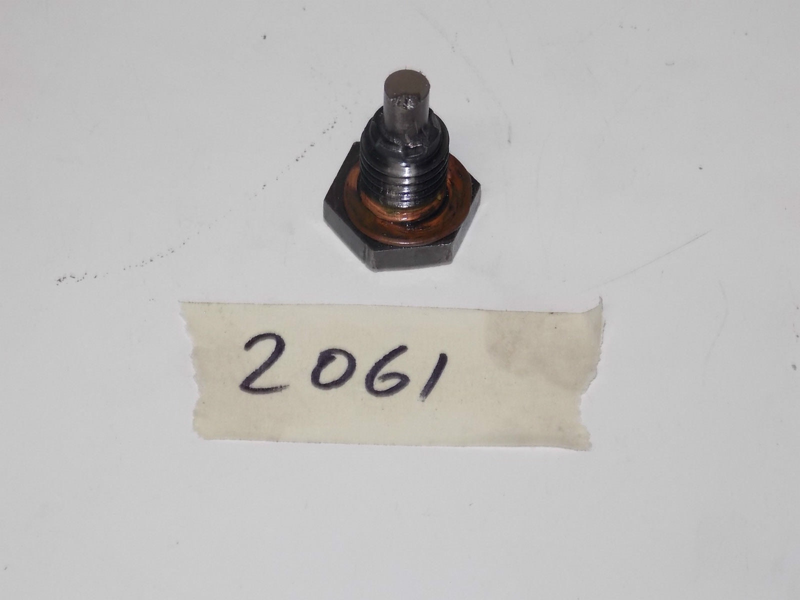 1979 HUSQVARNA CR 390 MAGNETIC CRANKCASE OIL DRAIN PLUG 390CR 2061 - MotoRaider