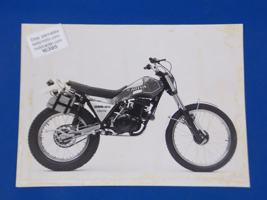CAGIVA DG 350 CRESTA TRAIL ORIGINAL DEALER PHOTO VINTAGE BROCHURE 7x9.5" ITALY - MotoRaider