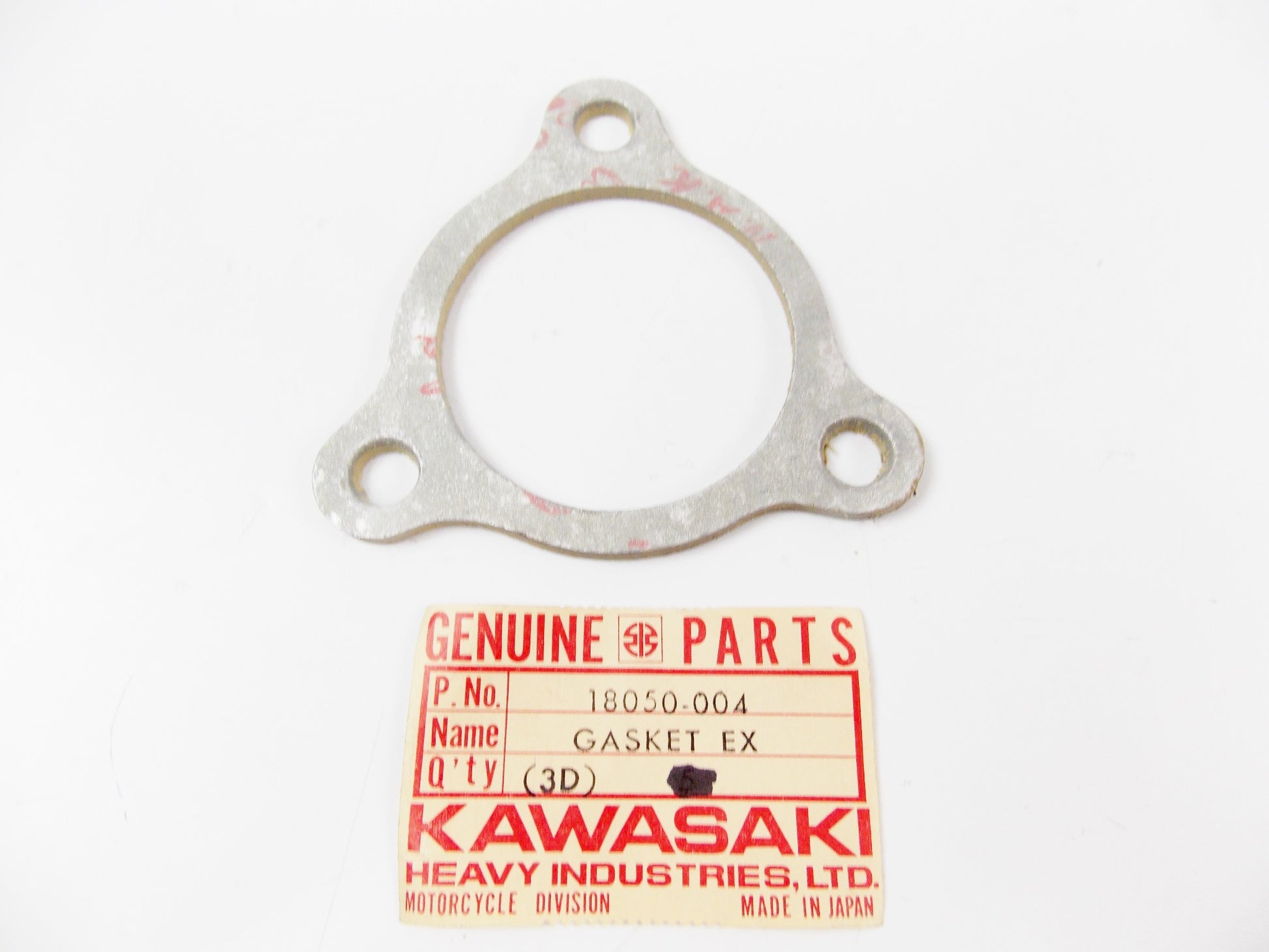 NOS OEM KAWASAKI 1971-75 F9 BIGHORN 1972 F8 BISON EXHAUST PIPE GASKET 18050-004 - MotoRaider