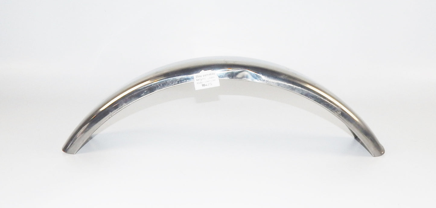 VINTAGE MOTORCYCLE STEEL MUD GUARD FRONT FENDER L=27" W=5" GILERA DUCATI FANTIC - MotoRaider