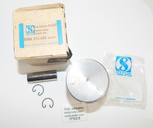 OEM SACHS MOTOR HERCULES DKW RING PISTON CLIPS PISTON D=54mm 0686-213-004 WEISS - MotoRaider