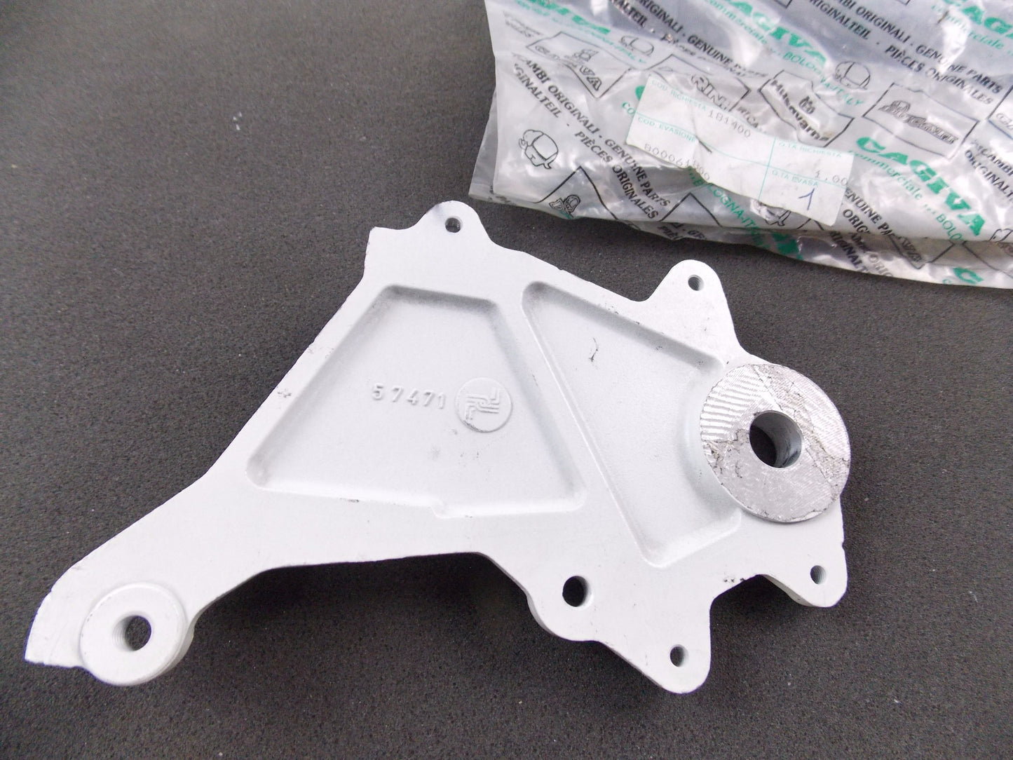 NOS OEM CAGIVA 1988-1989 COCIS 50 / 75 BRAKE CALIPER PLATE 800061800 | 800057471 - MotoRaider