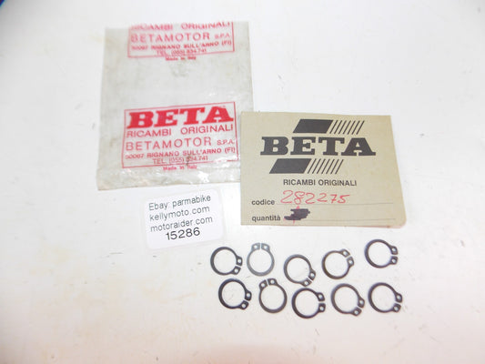 VINTAGE MOTORCYCLE BETA EXTERNAL RETAINING RINGS CLIPS 282275 ENDURO CROSS TRIAL - MotoRaider