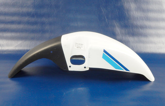 1980'S YAMAHA XT600-Z TENERE FIBERGLASS MUD GUARD LOW FRONT FENDER WHITE VINTAGE - MotoRaider