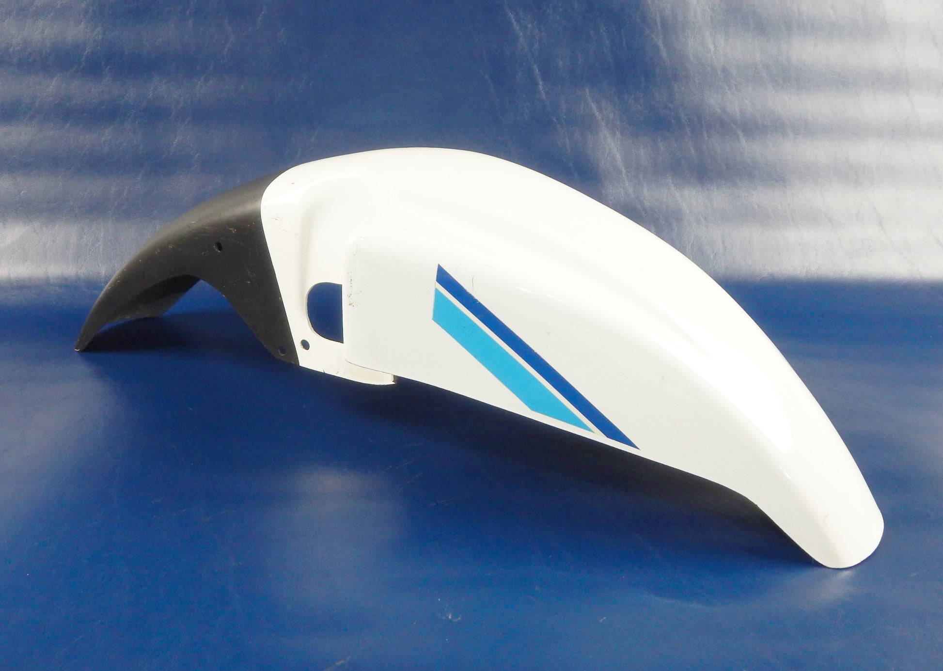 1980'S YAMAHA XT600-Z TENERE FIBERGLASS MUD GUARD LOW FRONT FENDER WHITE VINTAGE - MotoRaider