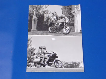 BMW 1990 K 75 RT K75 S ORIGINAL DEALER NEW MODEL PHOTOS 7x9.5" + LETTER ITALIAN - MotoRaider
