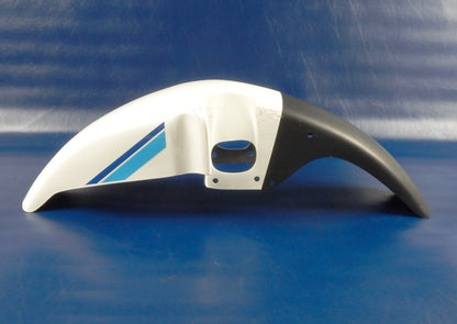 1980'S YAMAHA XT600-Z TENERE FIBERGLASS MUD GUARD LOW FRONT FENDER WHITE VINTAGE - MotoRaider