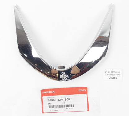 NOS OEM HONDA SCOOTER SH300 2007-2011 FRONT GRILL MOLDING 64305-KTW-900 - MotoRaider