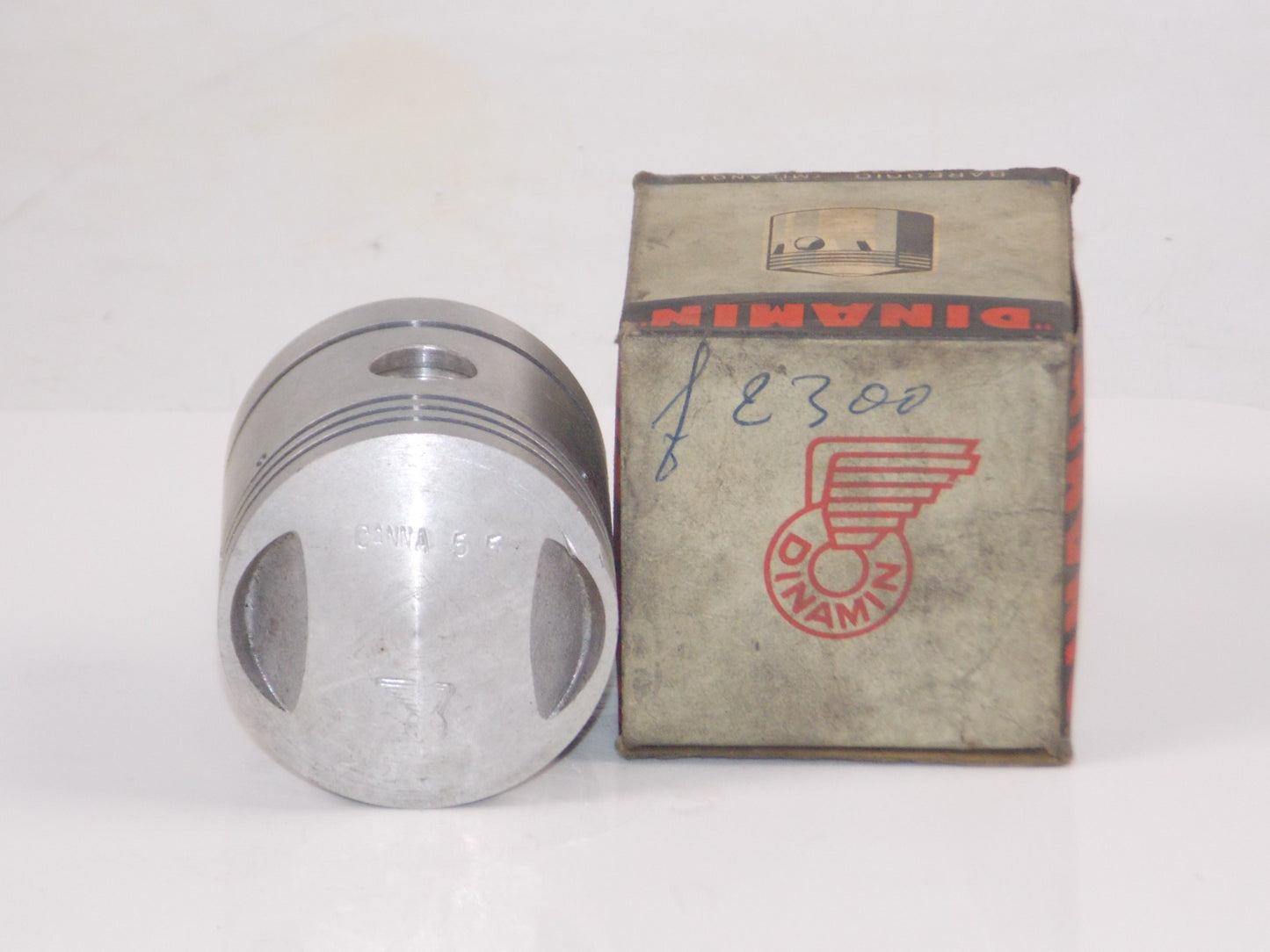 NOS DINAMIN 192 PISTON 55 MM MV 125 SPORT 4-STROKE+RINGS+15 MM PIN #16171 - MotoRaider