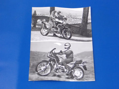 BMW 1980-1990 GS R80 R100 ORIGINAL VINTAGE DEALER PHOTOS 7X9.5"+LETTER ITALY - MotoRaider