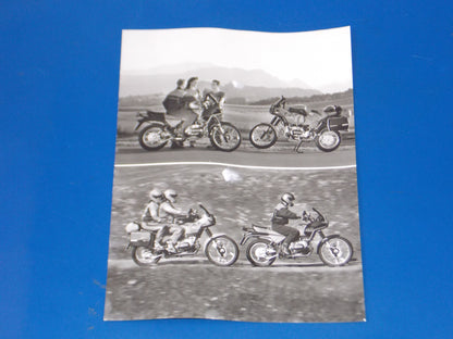 BMW 1980-1990 GS R80 R100 ORIGINAL VINTAGE DEALER PHOTOS 7X9.5"+LETTER ITALY - MotoRaider