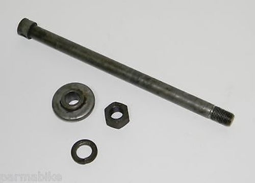 1971 Yamaha AT-1 .. FRONT WHEEL AXLE .. AT1 spacer nut - MotoRaider