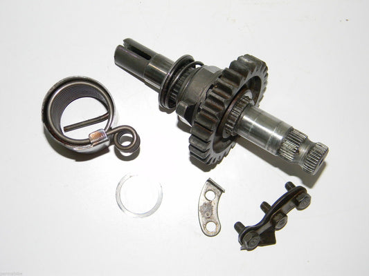 1976 Yamaha YZ250C ... KICK STARTER SHAFT ... YZ 250 spring ratchet crank - MotoRaider