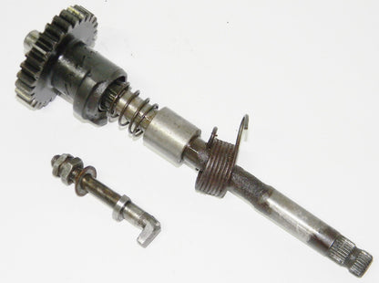 1972 Bultaco Pursang 250 KICK STARTER SHAFT MK6 Model 103 Crank Ratchet Spring - MotoRaider
