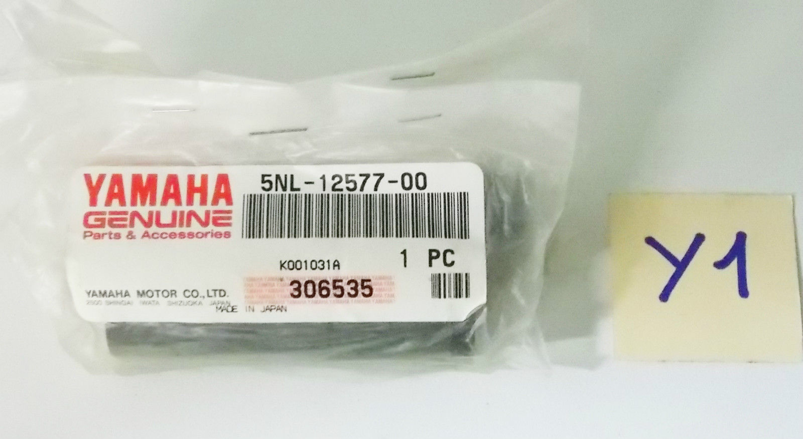 NOS Yamaha 2001 YZ250F RADIATOR HOSE PIPE YZ 250 Part 5NL-12577-00 - MotoRaider