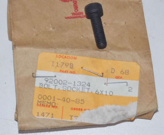NOS KAWASAKI 1986 2005 Bayou Ninja Vulcan ZX1100 MASTER CYLINDER BOLT 92002-1324 - MotoRaider