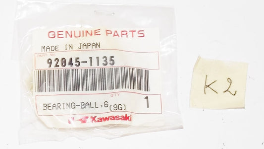 NOS KAWASAKI 1985 1986 1987 1988 KX125 KDX200 REAR HUB BALL BEARING 92045-1135 - MotoRaider