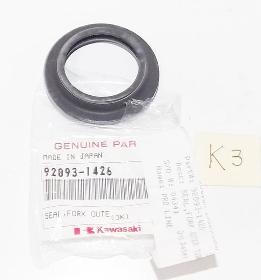 NOS KAWASAKI 1997 1999 2002 2005 2012 KX80 KX85 KX100 FORK OIL SEAL 92093-1426 - MotoRaider