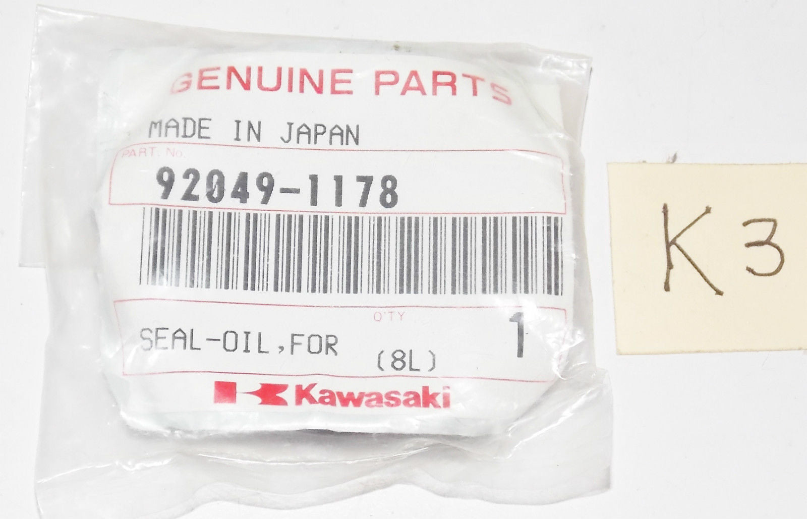 NOS OEM KAWASAKI 1984 2001 ZN1100 ZX900 ZX600 ZX750 KZ1000 OIL SEAL 92049-1178 - MotoRaider