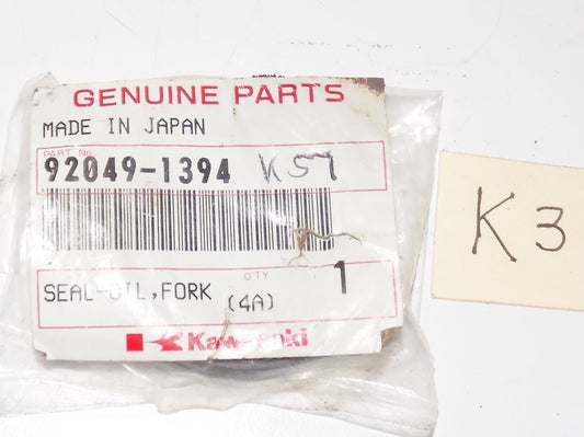 NOS KAWASAKI 1992 1995 1999 2004 2012 KX80 KX85 KX100 FORK OIL SEAL 92049-1394 - MotoRaider