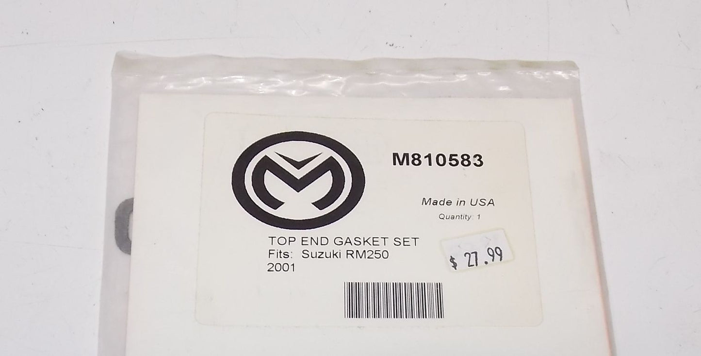 NEW MOOSE TOP END GASKET SEAL KIT SET 2001 SUZUKI RM250 M810583 - MotoRaider